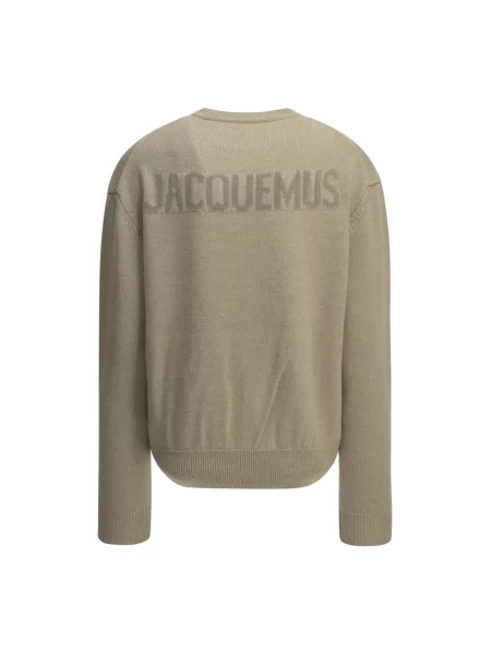 Sweter Jacquemus wełniany beżowy