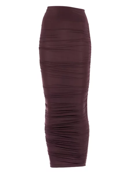 Fustă midi Wolford până la genunchi violet