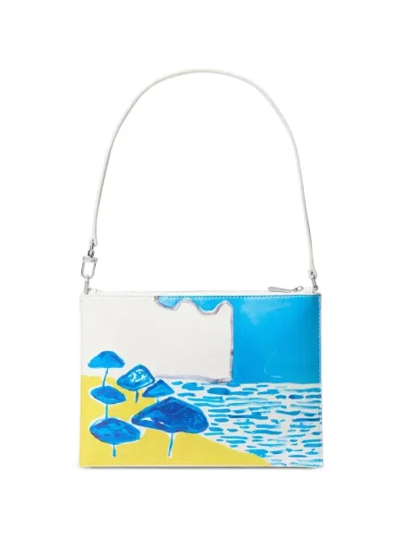 Geantă de plajă Michael Kors alb
