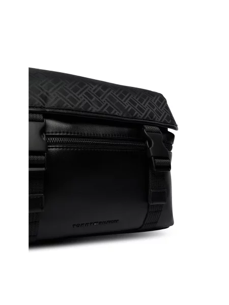 Brašna Tommy Hilfiger Th Jacquard Satchel černá