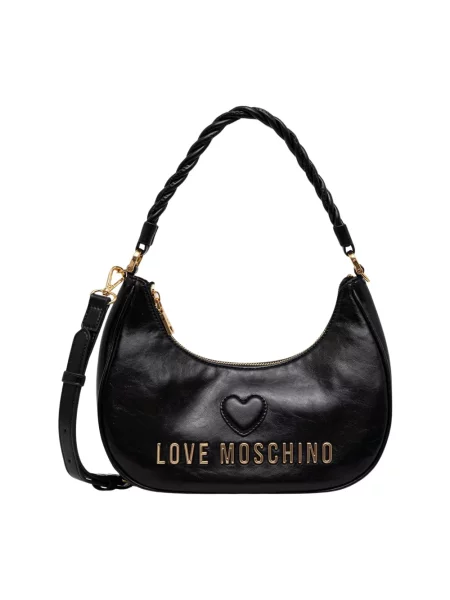 Torebka Love Moschino skórzana czarna