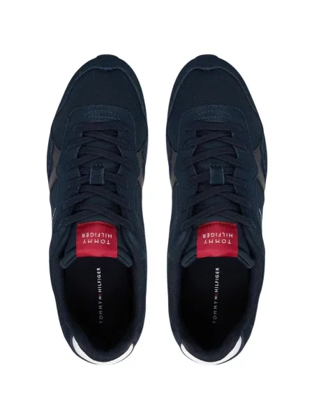 Sneakerși Tommy Hilfiger din piele albastru