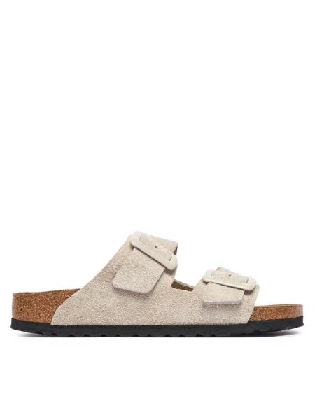 Birkenstock Papucs Arizona Cushion Buckle Krém