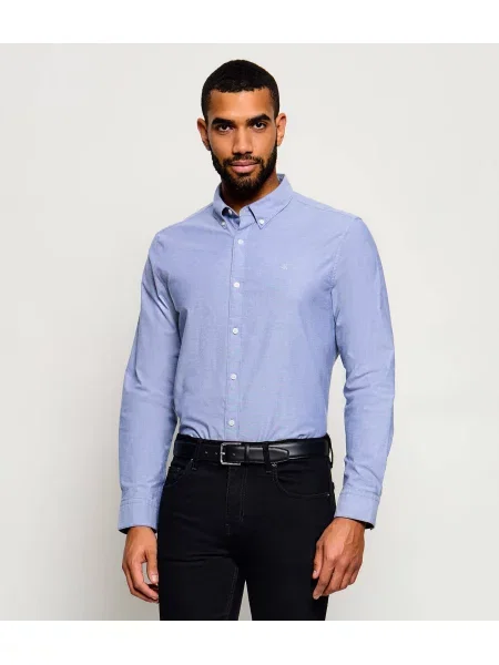 Calvin Klein Jeans Cămașă oxford albastru