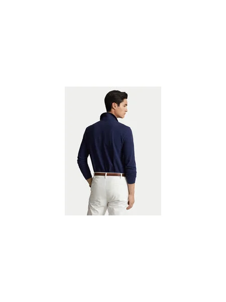 Hálós póló Polo Ralph Lauren sötétkék