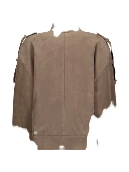 Geacă bomber Source Unknown din piele de căprioară maro