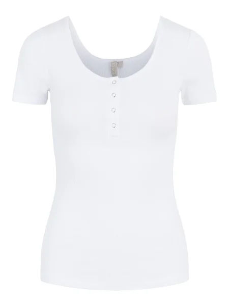 PIECES Tricou Kitte' alb