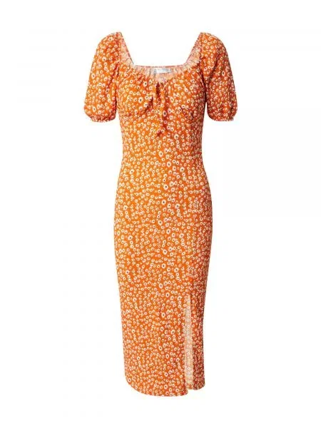 Happiness İstanbul Rochie de vară portocaliu / negru alb