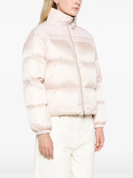 Scurt geacă cu puf Moncler roz