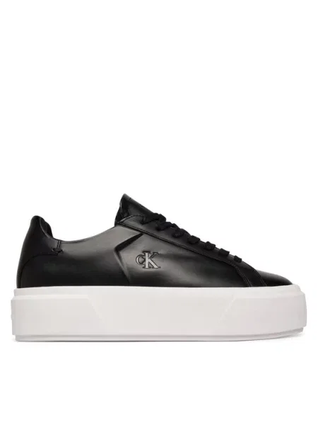 Сникърси Calvin Klein Flatform Lace Up Lth черен