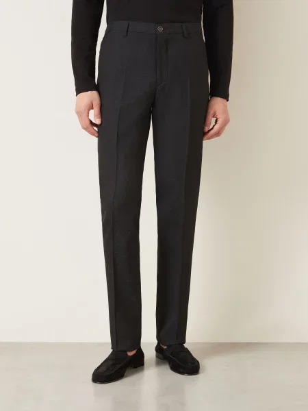 Etro Kalhoty Do Obleku Slim Fit Z Žakáru black černé