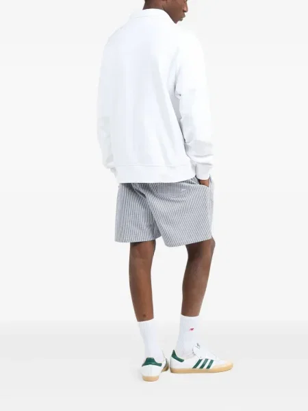 Ριγέ polo Polo Ralph Lauren με κουκούλα με αυτόγραφο λευκό