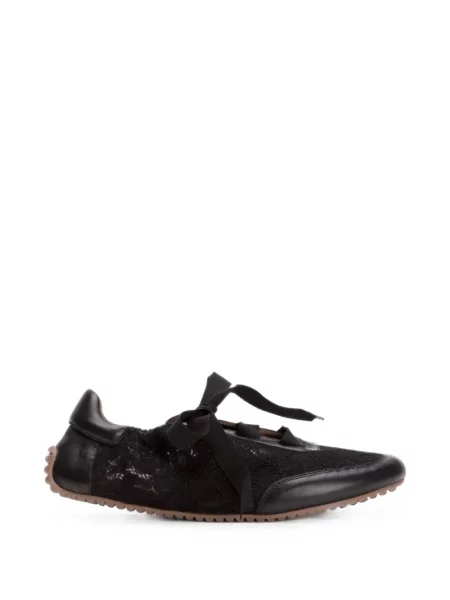 Sneakerși Odissì din dantelă negru