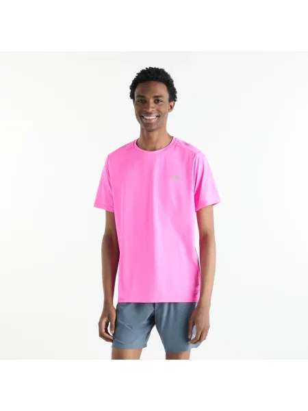 Koszulka z krótkim rękawem New Balance Sport Essentials jasny S różowy