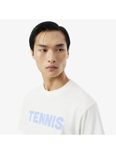 Lacoste T-Shirt Z Nadrukiem biały