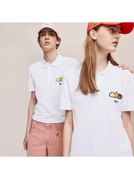 Поло Lacoste.com белое