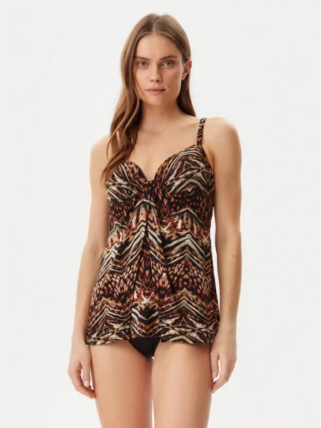 Miraclesuit Tankini Tribal Tigress Gala smeđa