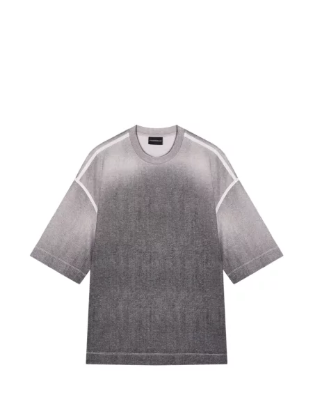 Tricou supradimensionat Emporio Armani gri