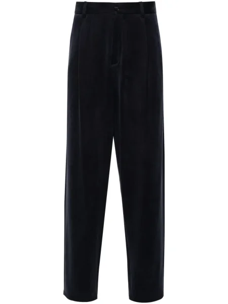 Pantaloni Giorgio Armani din jerseu albastru