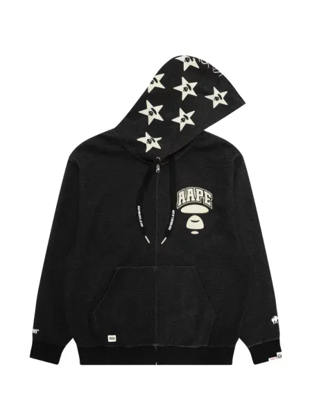 Суичър с качулка Aape By *a Bathing Ape® с принт черно