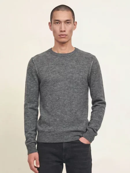 Allsaints Sweter Soren Z Alpaki grau szary