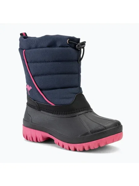 Юношески ботуши за сняг KangaROOS K-Ben dk navy / daisy pink синьо