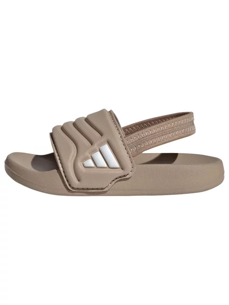 ADIDAS SPORTSWEAR Ανοικτά παπούτσια Adilette ανοικτό / offwhite καφέ