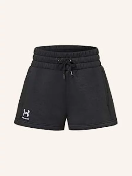 Szorty Under Armour Icon Fleece Boxer Short Black/ White XS białe