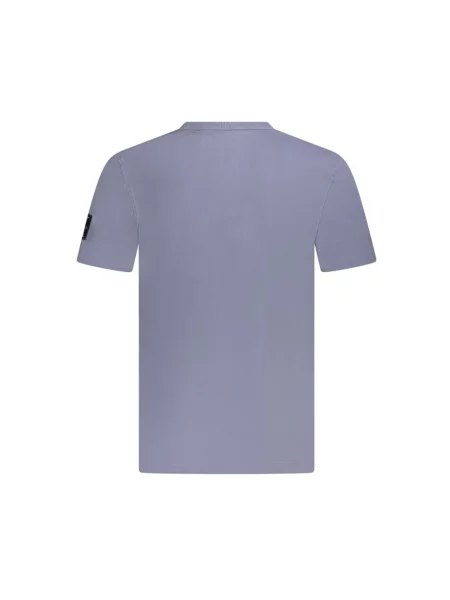 Krótka koszulka Calvin Klein Jeans z krótkim rękawem niebieska