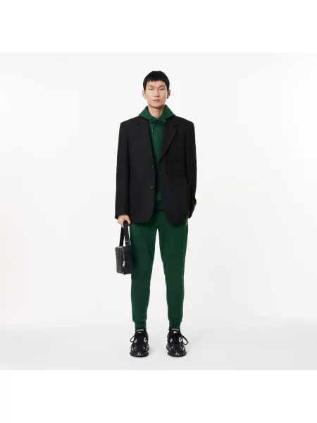Lacoste Bluza Z Kapturem Z Bawełny Organicznej Lacoste zielona