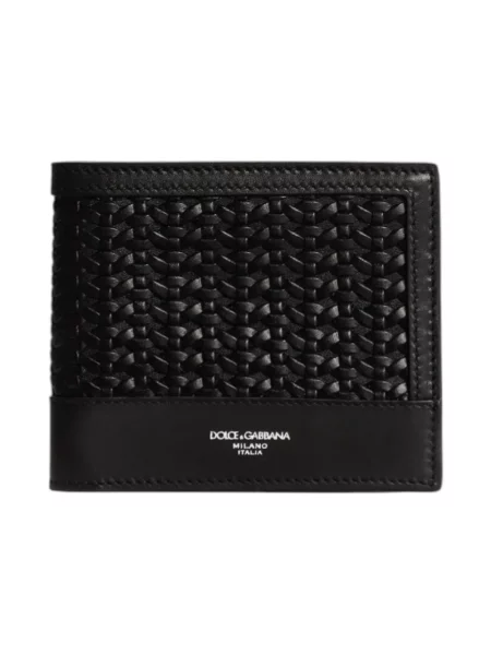 Portfel Dolce And Gabbana skórzany czarny