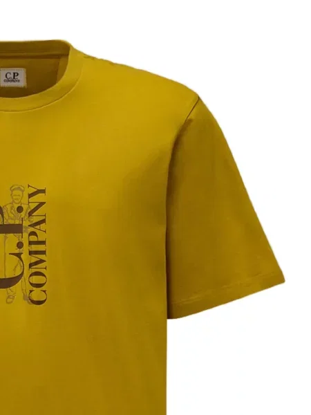 Tricou C.p. Company cu imagine galben