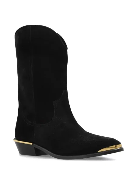 Botine Isabel Marant din piele de căprioară negru