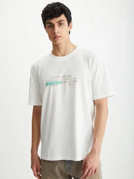 Grimelange Majica / ecru / zelena bež