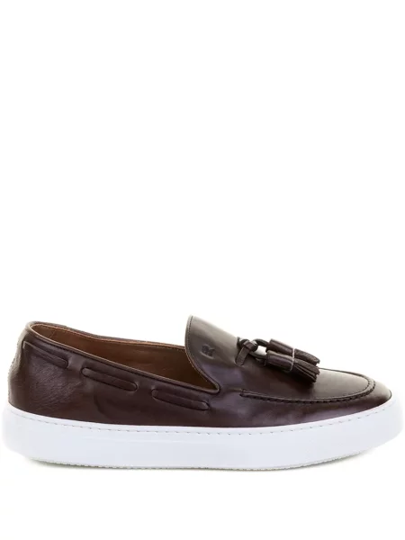 Pantofi loafer Fratelli Rossetti din piele maro