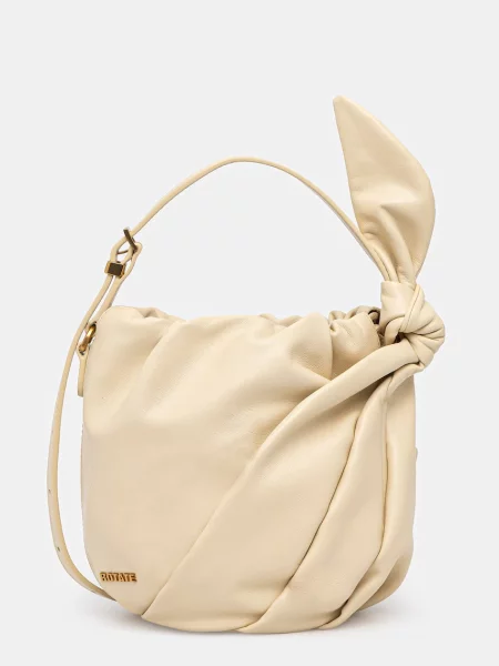 Rotate torebka skórzana beżowa