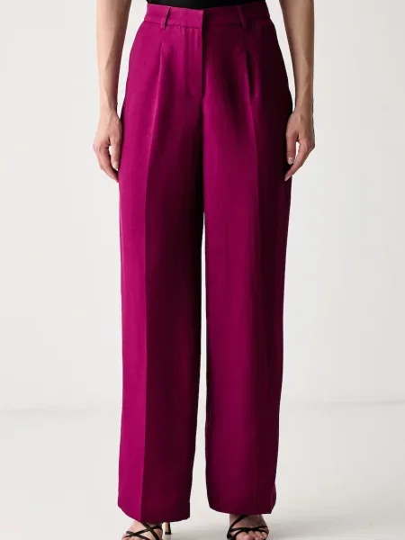 Morgan pantaloni de costum pentru femei cu vâscoză PCAPI.F roz