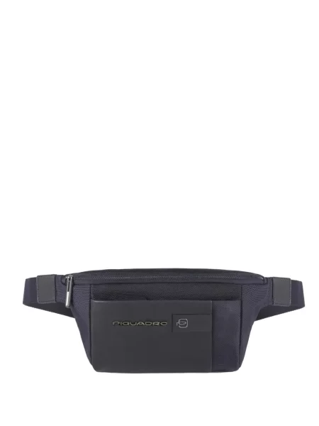 Curea Piquadro din piele albastru