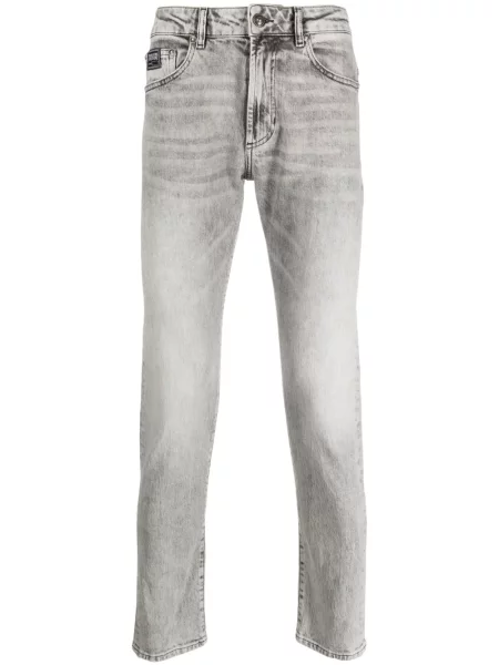 Blugi drepți Versace Jeans Couture gri