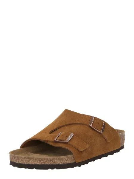 BIRKENSTOCK Nizki natikači Zürich konjak