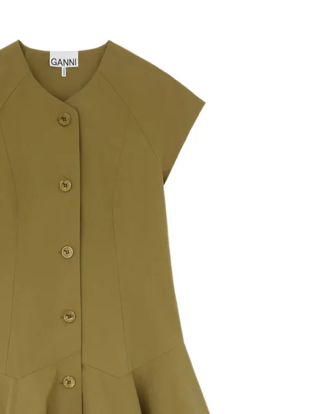 Rochie Ganni verde