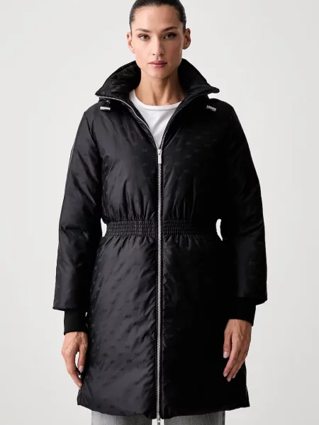 Armani Exchange jachetă lungă pentru femei negru