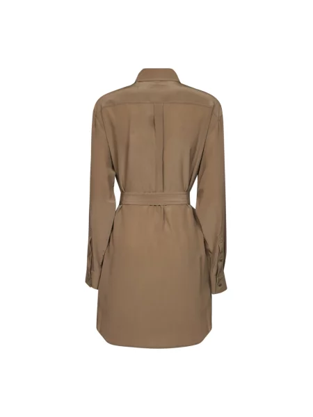 Sukienka koszulowa Burberry brązowa