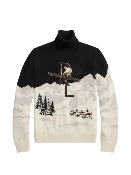 Sweter Ralph Lauren Purple Label biały