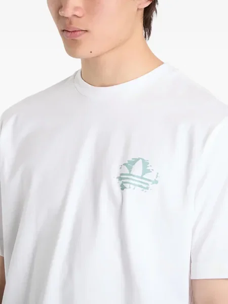 Бягане тениска Adidas с леопардов принт от джърси черно