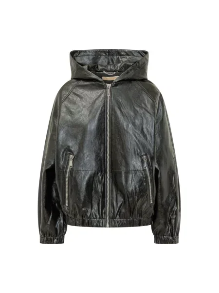 Kurtka bomber Michael Kors z kapturem czarny