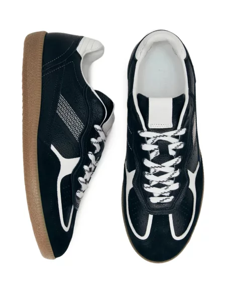 Sneakers Alohas με κορδόνια με δαντέλα μαύρο