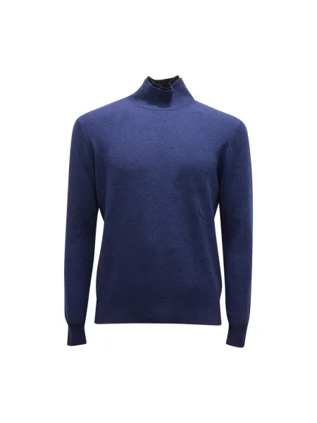 Sweter Paolo Pecora wełniany niebieski