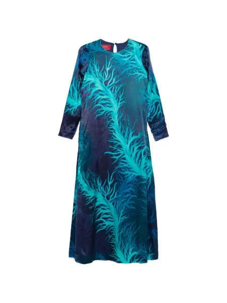 Rochie maxi F.r.s For Restless Sleepers lungă de costum albastru