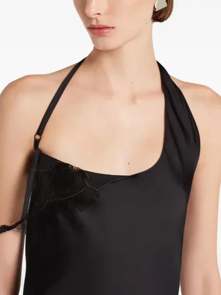 Rochie Courreges din dantelă de costum negru